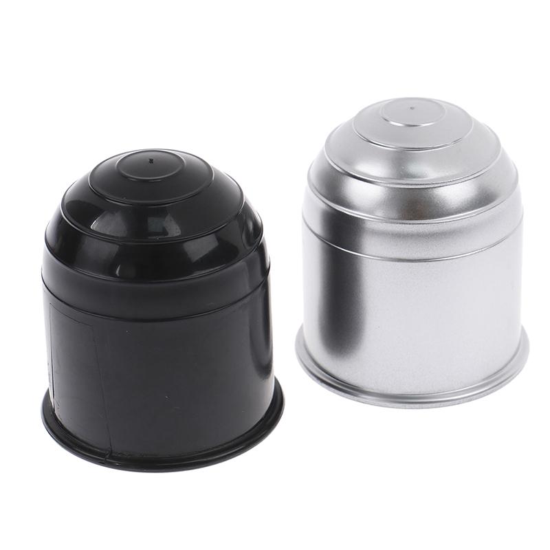 Универсальный 50-миллиметровый аксессуар для прицепа, черный, серебристый, крышка шаровой опоры фаркопа автомобиля