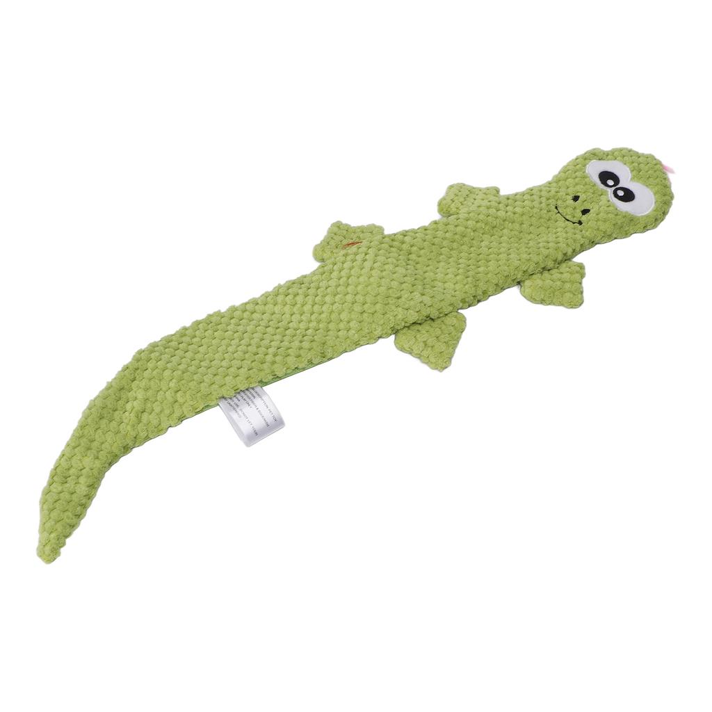 Squeaky Lizard Dog Toy Teeth Grinding Training Plush Dog Chew Toys for Pet Supplies Green