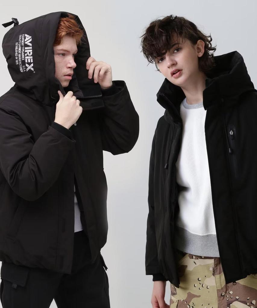 Limited MILITARY FUNCTION DOWN JACKET 2 Military Function Down Jacket 2 L 010 Black [Avirex] WEB&DEPOT Men's 783-4953001