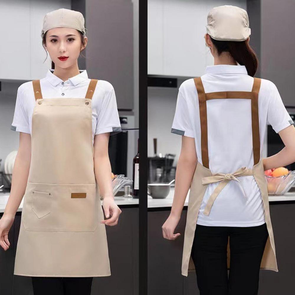 Oil Resistant Waterproof Apron Multi-function Chef Apron Work Clothes Cleaning Apron Waiter