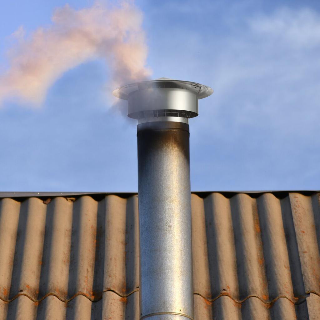 Chimney Cap, 152.4 mm, 304 Stainless Steel Round Roof Rain Cap, 300mm Increased Caps, All Weather & Reinforced Screws & Easy Installation, for Perfect