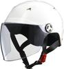 Motorcycle Helmet Half Shield White SERIO RE41 LL Size [Lead Industries] (61-62cm)