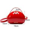 Роскошные сумки, женские сумки, дизайнерские мини-модные красные сумки через плечо в форме сердца для девочек, сумки через плечо из лакированной кожи высокого качества