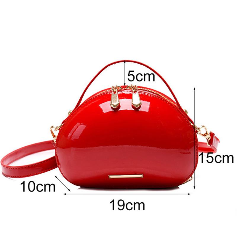 Роскошные сумки, женские сумки, дизайнерские мини-модные красные сумки через плечо в форме сердца для девочек, сумки через плечо из лакированной кожи высокого качества
