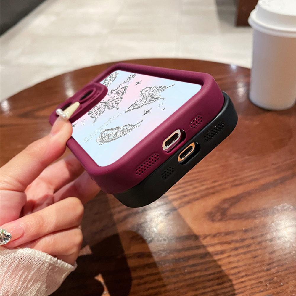 Мягкий чехол для телефона Angel Eye для Samsung A13 A23 A53 A14 A24 A34 A54 A15 A25 A35 A55 S20 S23 FE S24 Ultra Ae67 Бабочка цветок милый мультяшный арт-дизайн