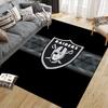 Las Vegas Raiders2 Flannel Pattern Square Carpet,Area Rug,Carpet Rug for Living Room Bedroom Sofa Playroom Decor,Non-slip Floor Mat