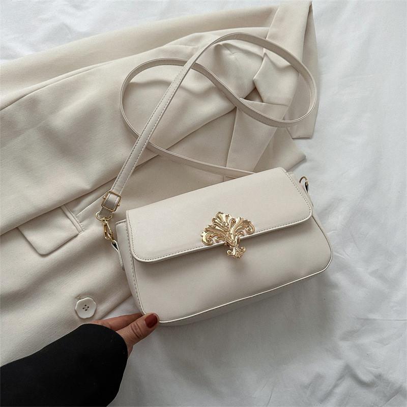 Fashionable Pu Leather Shoulder Bag Trendy And Elegant Square Crossbody