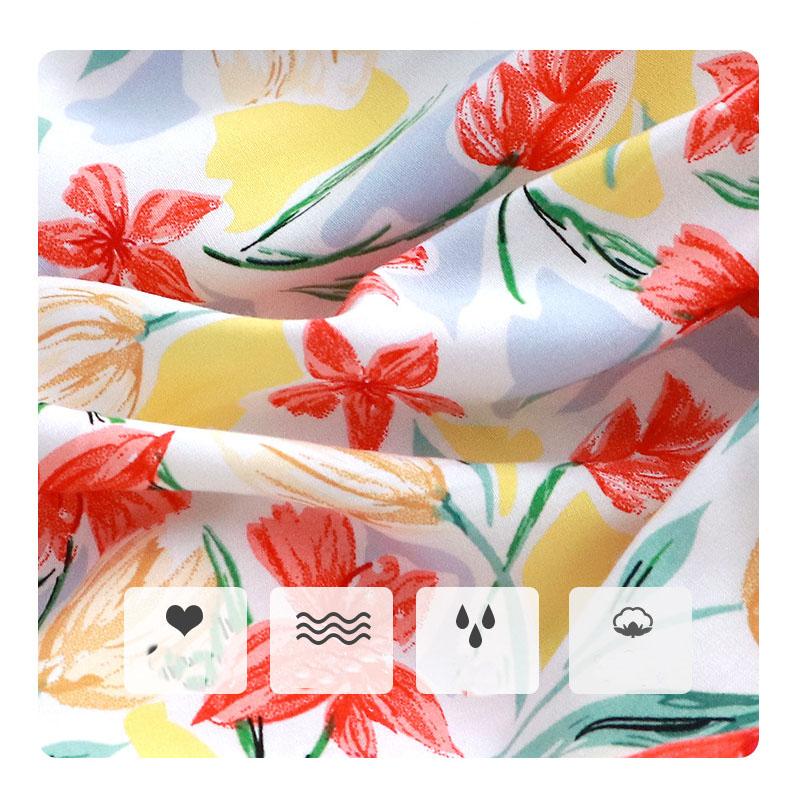 Новое летнее платье без рукавов с цветочным принтом для девочек ясельного возраста, милое дышащее свободное покрой легкое повседневное платье