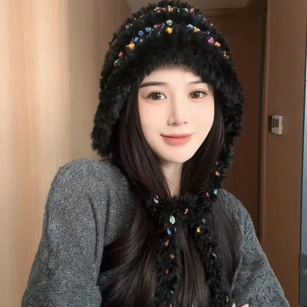 Ear Protection Winter Hat Warm Earmuff Knitted Hat Cute Lei Feng Cap for Women