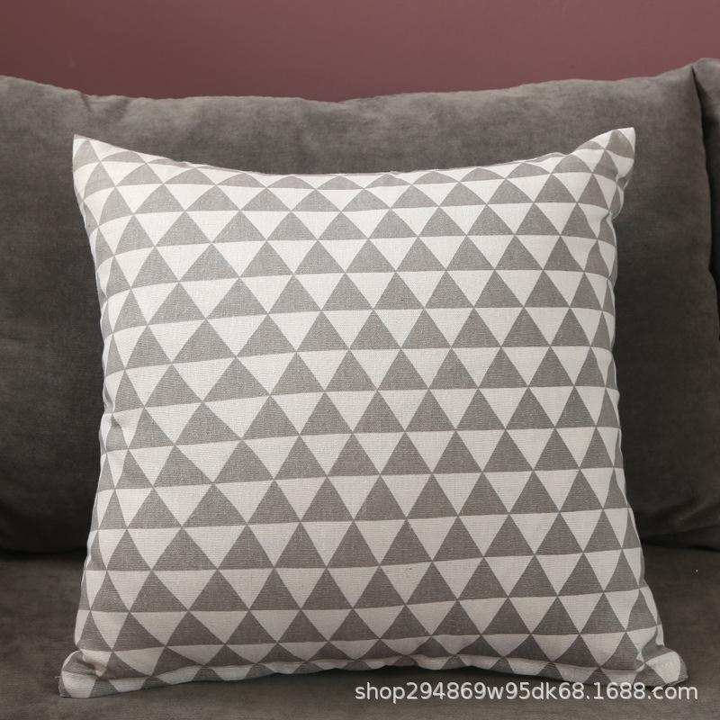 Льняная наволочка в скандинавском стиле с логотипом для дома и дивана