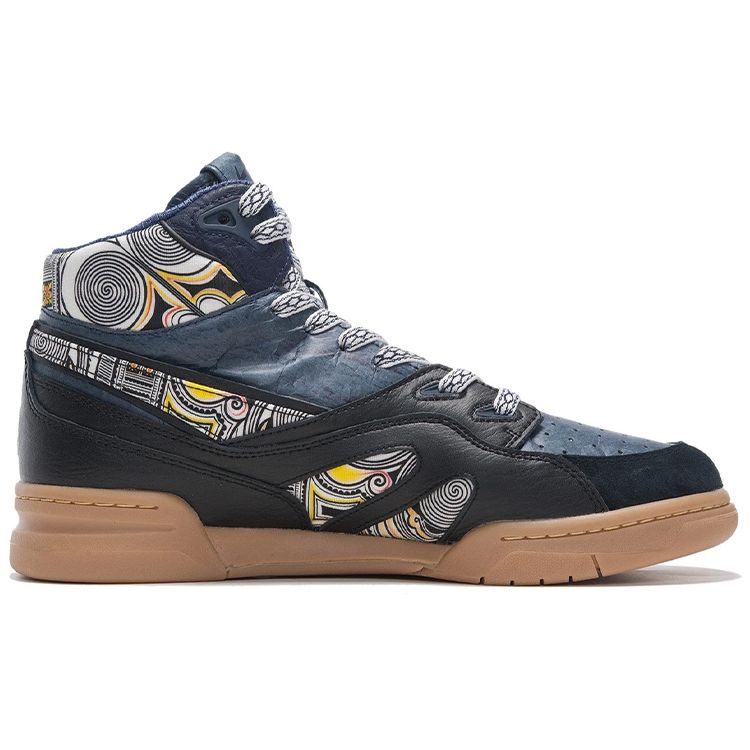 Li Ning 937 Ткань Кожа Прочные Легкие Дышащие Высокие Кроссовки Для Мужчин Скейтборды Черный Синий AZGS043-3