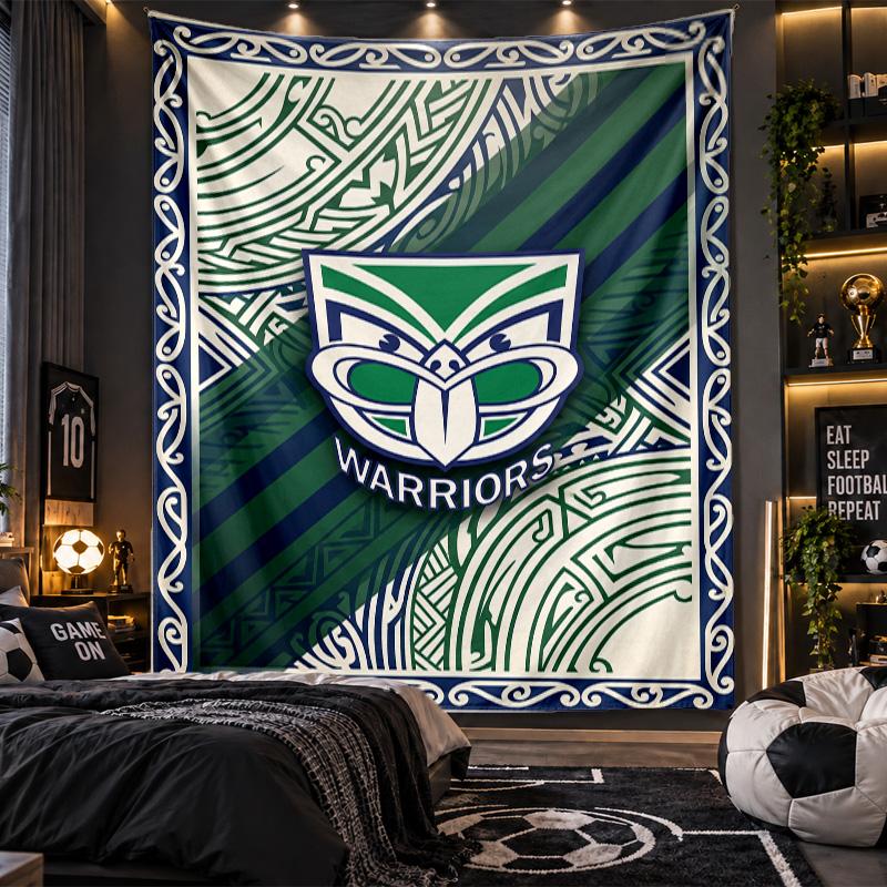 Wall Hanging Tapestry Wigan Warriors Print Cloth for Living Room Bedroom Home Decor