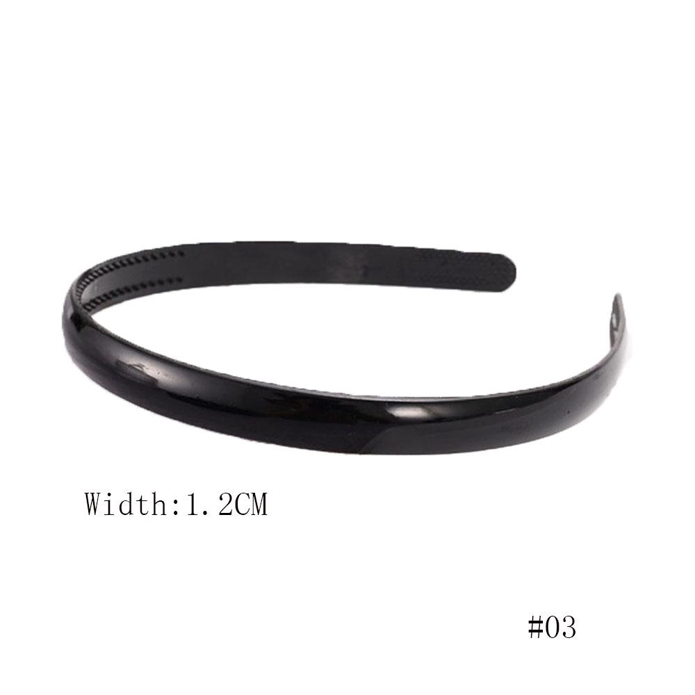 Fashion Plastic Mens Unisex Women Black Wavy Hair Hoop Head Hoop Hair accessories Headband