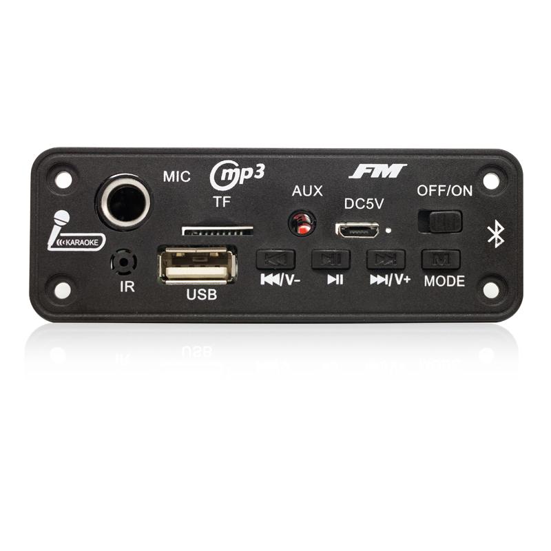 DC 5 В 5 Вт усилитель MP3-декодер плата Bluetooth автомобильный MP3-плеер автомобильный FM-радио TF USB микрофон громкой связи