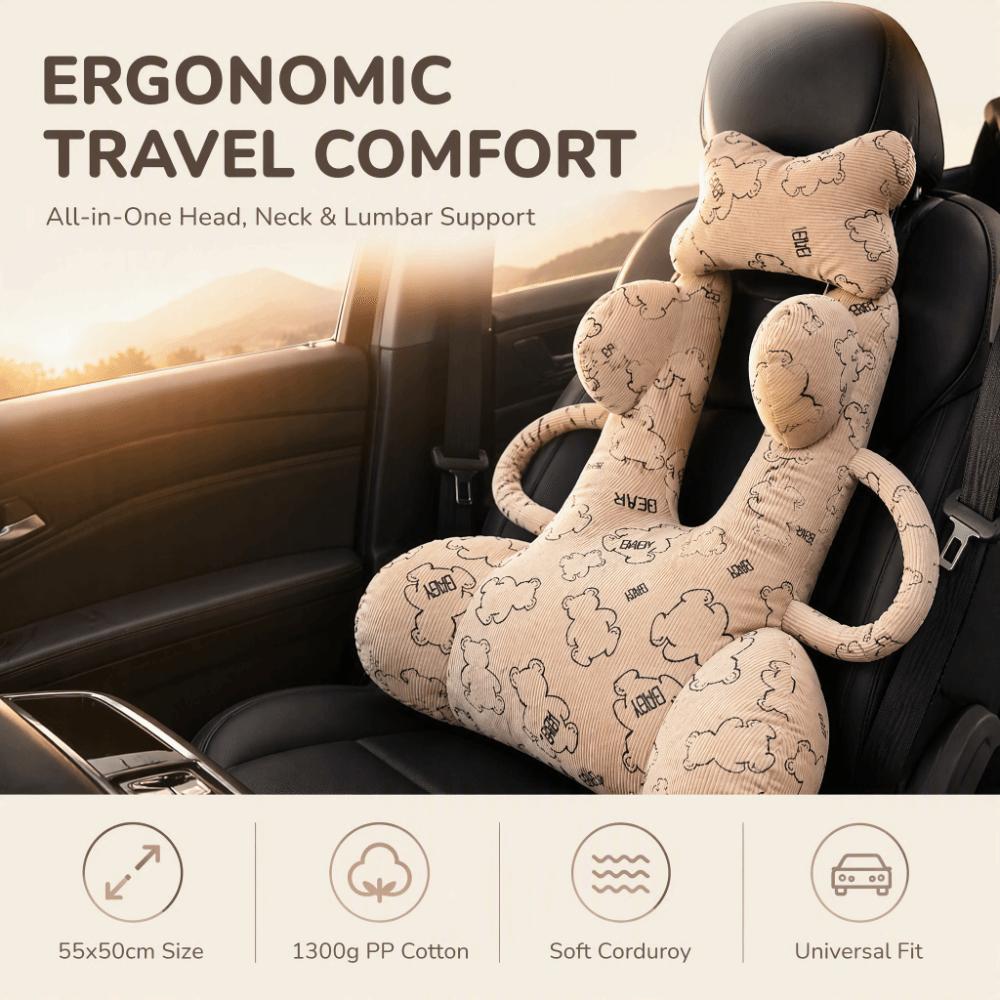 U-Shape Children Car Pillow Animal Pattern Kids Neck Pillow Baby Travel Pillow Rear Seat