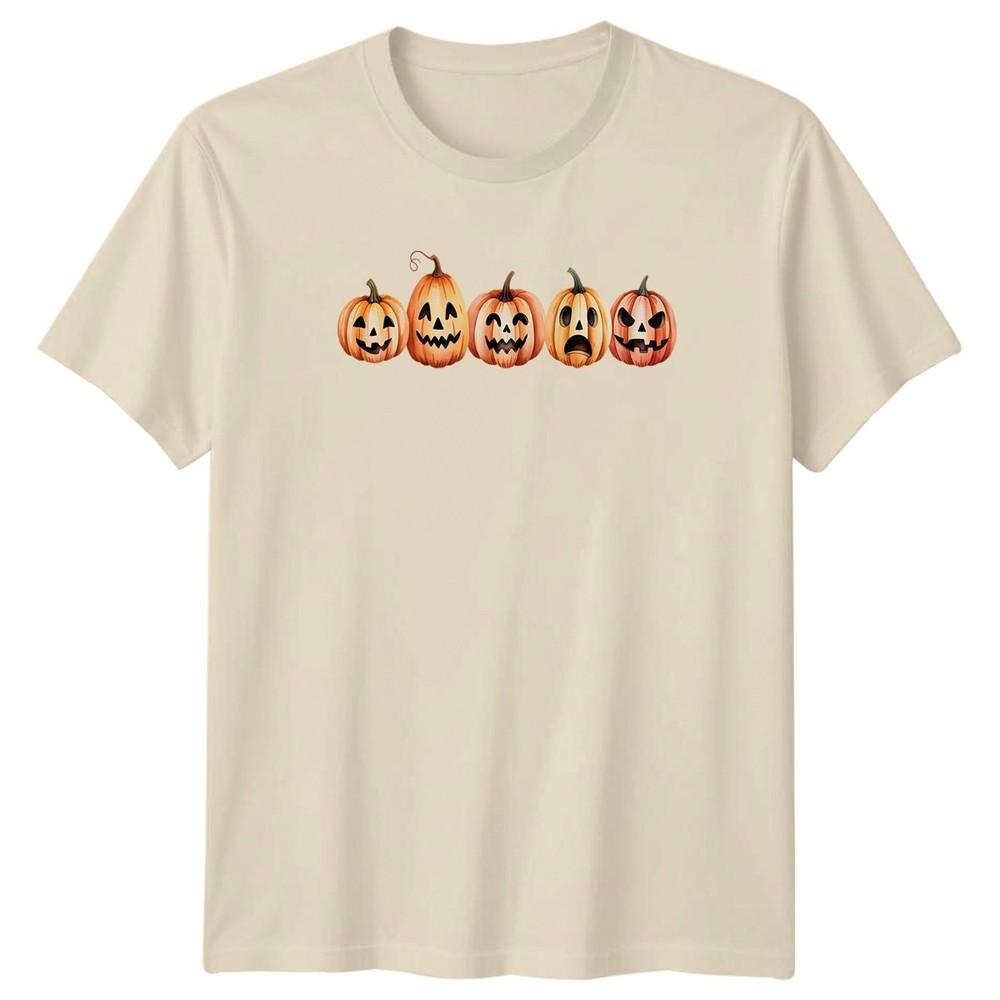 Five Jack O Lantern TShirt Halloween Autumn Gift For Him And Her