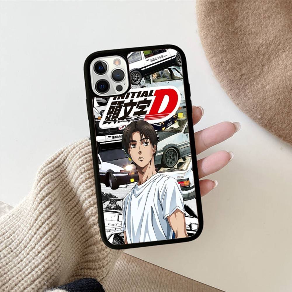 Аниме про гонки I-Initial D Для IPhone 17 16 15 14 13 12 11 Pro Max Plus Mini ПК+ТПУ Задняя крышка телефона