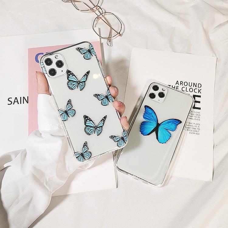 Эстетический силиконовый мягкий чехол с бабочкой для iPhone 6 7 8 plus xs xr, задняя крышка для Apple iPhone 11 12 Pro Max, чехол для телефона 13 Pro Mini