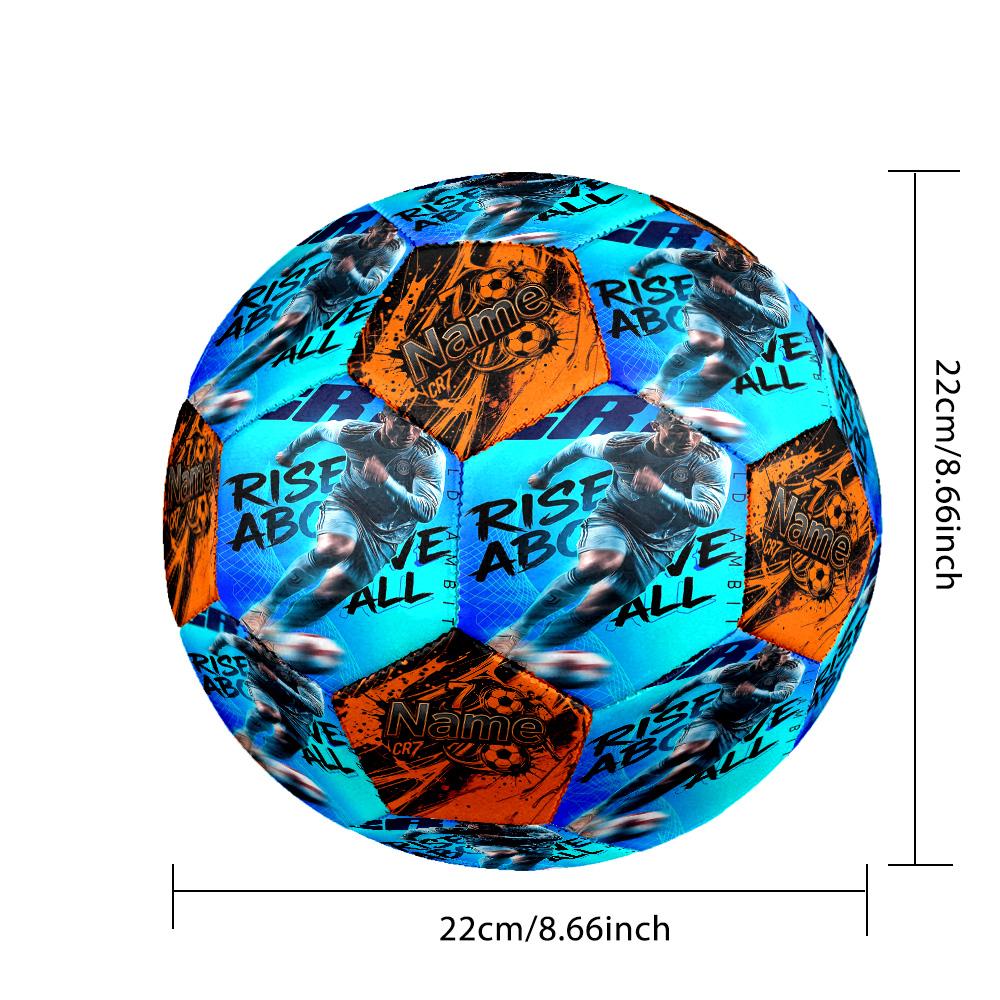 Ronaldo Cr7 Legend Poster Customized Name Size 5 Soccer football Machine Sewn Indoor/Outdoor Universal Football Customize Exclusive Personalized Name
