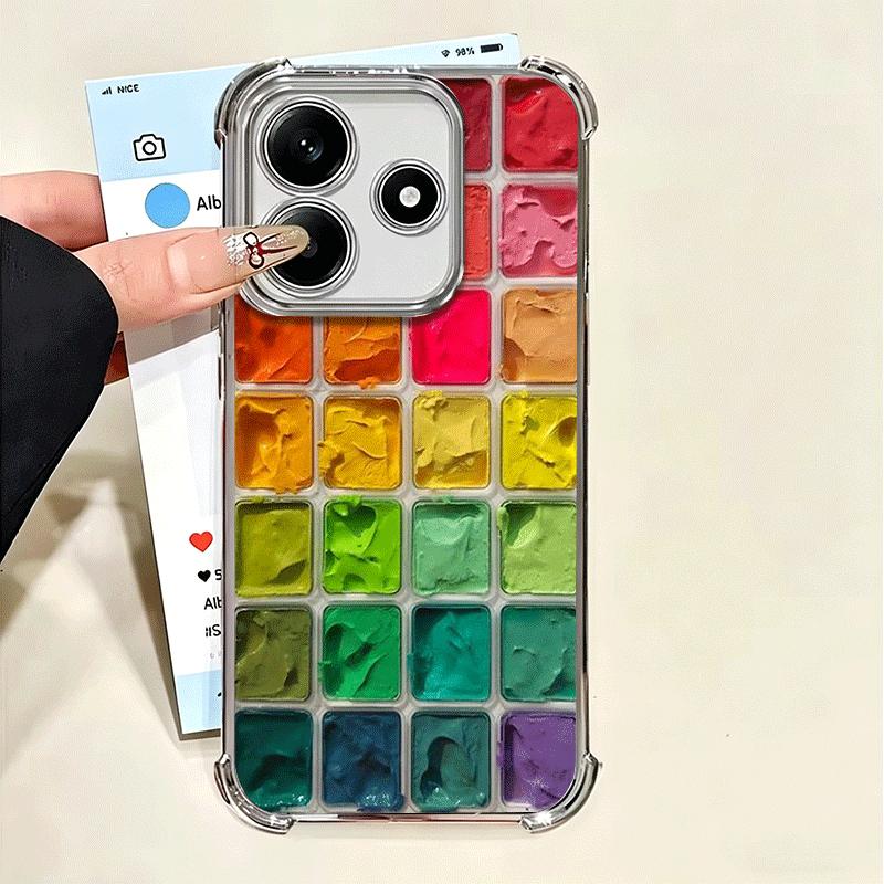 Watercolors Set Paint Palette Soft Phone Case For Xiaomi Poco X7 X8 Pro Max X6 X5 X3 F8 Ultra F7 M8 M7 M5S Redmi 15C 15A 15 14C