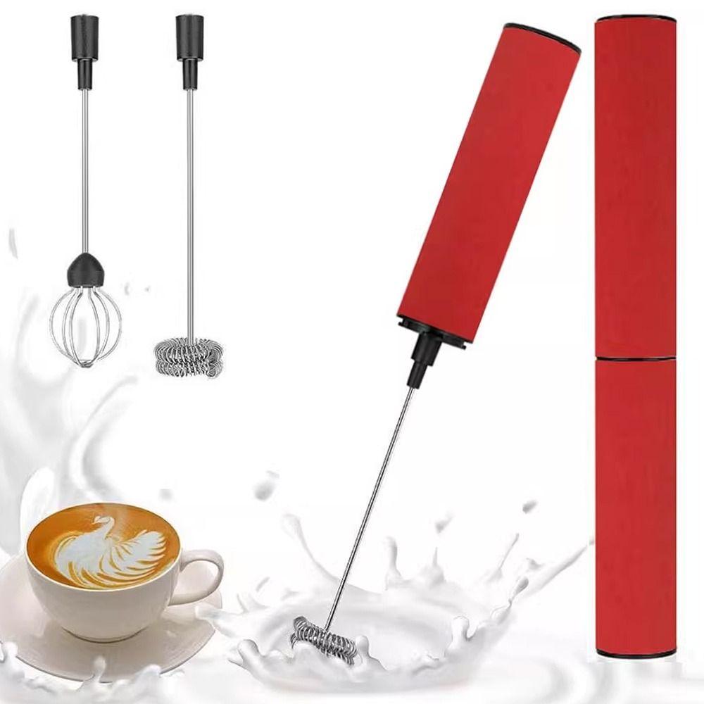 Rechargeable Wireless Milk Frother Handheld Design Handheld Mixer Cappuccino Preparation