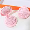 4Pcs Mini Folding Air Bag Comb Dual Use Pocket Hair Brush Makeup Mirror with Comb  Girl Women