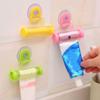 2PCS Rolling Toothpaste Dispenser Tube Squeezer Sucker Holder Hanger Gadget Tool