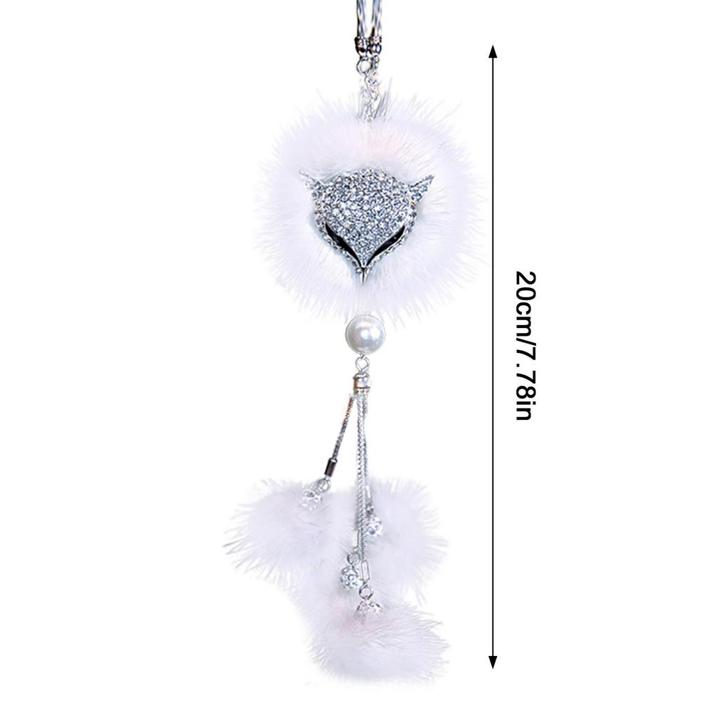 Автомобильный орнамент Лисий шар Кристалл зеркало заднего вида подвеска для автомобиля счастливый кристалл оконные подвески автомобильные аксессуары