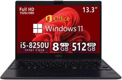 Ноутбук Fujitsu LIFEBOOK U938 Core 8 ГБ ОЗУ 512 ГБ SSD Windows 11 с Office Тонкий Легкий Chromebook FHD 1920x1080 Дисплей Отпечаток пальца