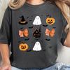 Comfort Colors Spooky Season Ghost Shirt, Floral Ghost T-Shirt, Patchwork Ghost Tee Shirt, Autumn Ghost Shirt, Halloween Pumpkin Fall Shirt