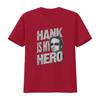 Showtime Californication Hank Is My Hero Licensed Adult T Shirt vintage Washed Casual Top For Everyday Wear Breathable
