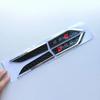 hot RS5 4-Ring logo ABS Black Car Hood Front Grill Emblem Rear Trunk Badge Sticker RS5 Sticker RS5 Car Fender Side Emblem