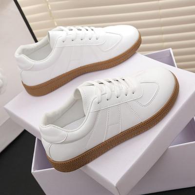 Dexun осенний взрыв 2025 повседневные туфли Forrest Gump универсальные новые ретро маленькие белые туфли спортивная обувь женские белые