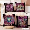 Funny Lgbtq eat what Cushion Cover Soft Plush Fabric DoubleSided Printed Cushion Covers for All Seasons Modern Home Decor