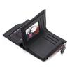 Men Wallet Short PU Leather Male Purse Black Coffee Credit Card Holders with Zipper Men Wallet Money Bag Carteira Masculina