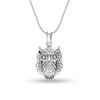 S925 Sterling Silver Jewelry Owl Wisdom Bird Pendant Necklace for Teen Women 19” Chain
