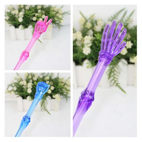 3 шт./компл. шариковая ручка со скелетонизированным пальцем, быстросохнущая, удобная ручка для студентов, детская ручка для письма, канцелярские принадлежности, школьные принадлежности