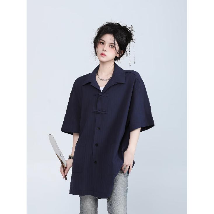 Летняя одежда мужская ретро повседневная рубашка студенческая свободная нишевая дизайнерская забавная новая мужская верхняя часть для ношения на открытом воздухе