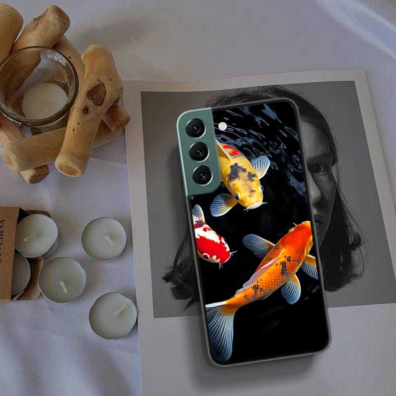 High End Ornamental Fish and Koi Carp Phone Case For Samsung Galaxy S22 S25 Ultra S21 S10 Plus S26 Edge S20 S23 S24 FE Cover