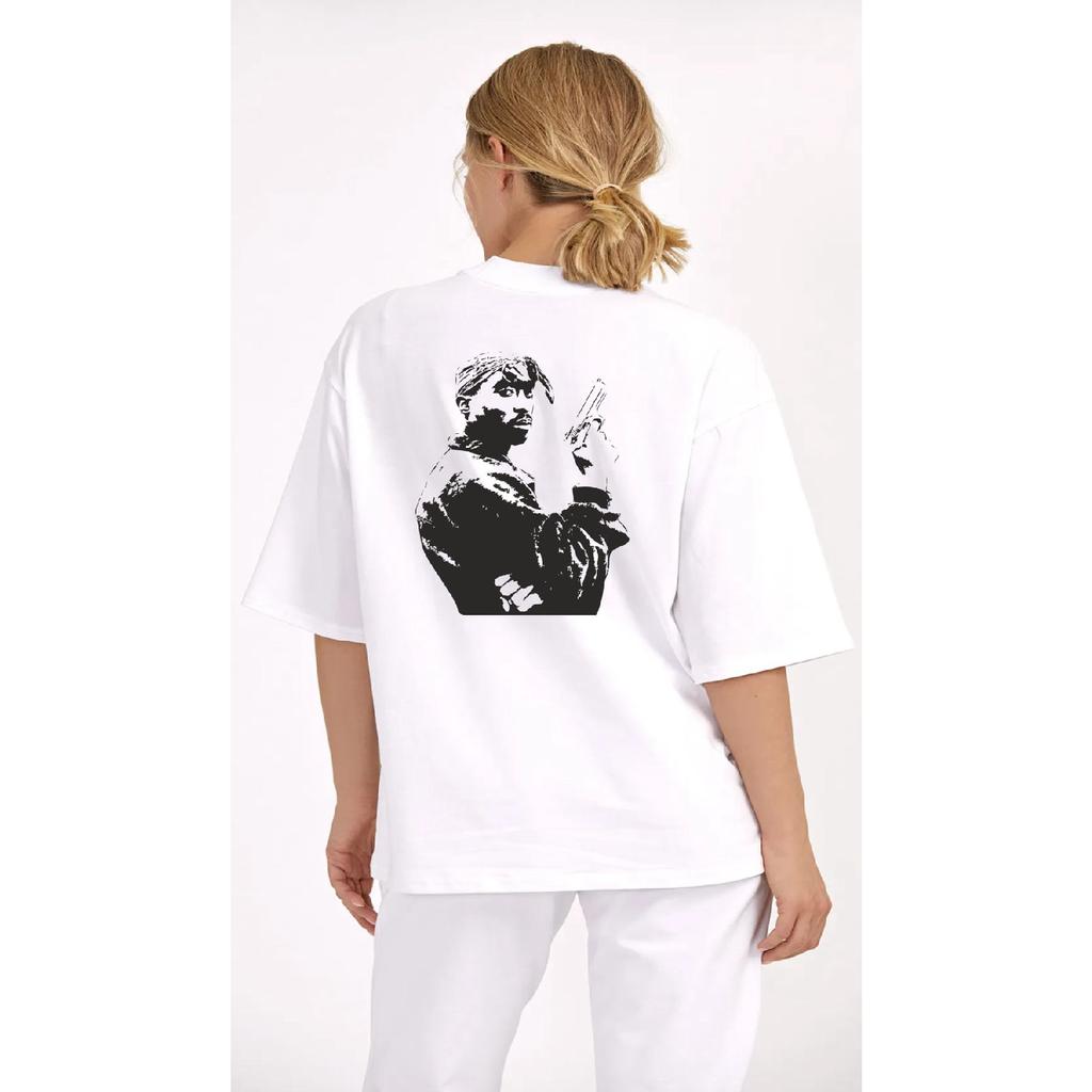Unisex Oversize White Loose Cut Tshirt