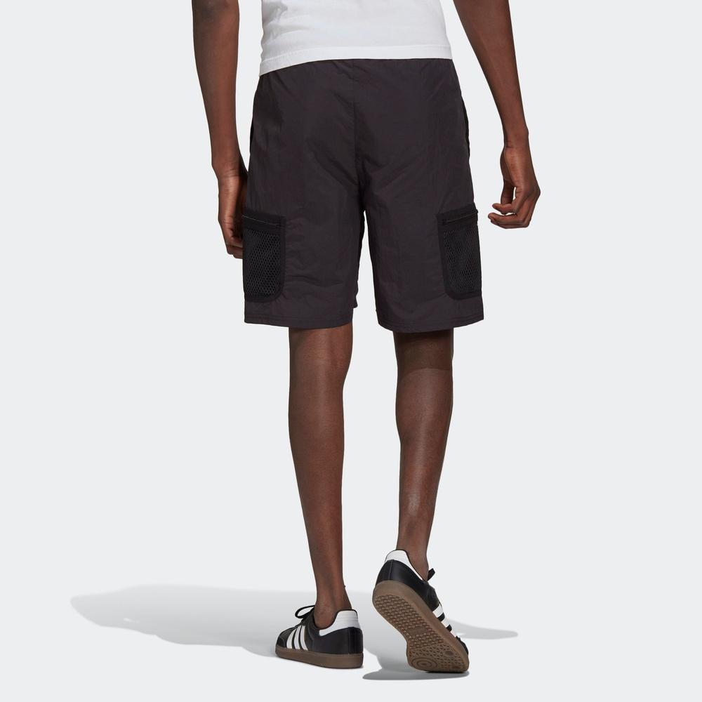 adidas Мужские тканые шорты-карго Originals Черные GN2341