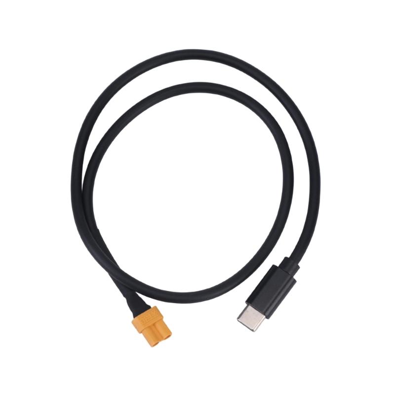 Кабель для зарядки аккумулятора XT30 с разъемом USB C (папа) и разъемом XT30 (мама) для ежедневной зарядки аккумуляторных блоков XT30