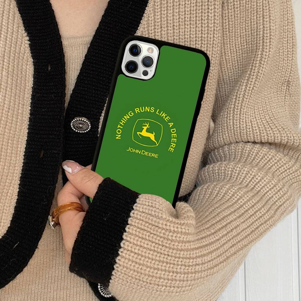 Зеленый Грузовик J-John Трактор D-Deeres Для IPhone 11 12 13 14 15 16 17 Pro Max Plus Ударопрочные Задние Чехлы для Телефона TPU+PC