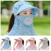 UV Protection Women Fisherman Hat Big Brim Face Covering Sunhat Picking Tea Hat Face Shield