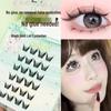 Zhixian No-Glue Self-Adhesive Cat Elf False Eyelashes - Super Soft Single Cluster LL001
