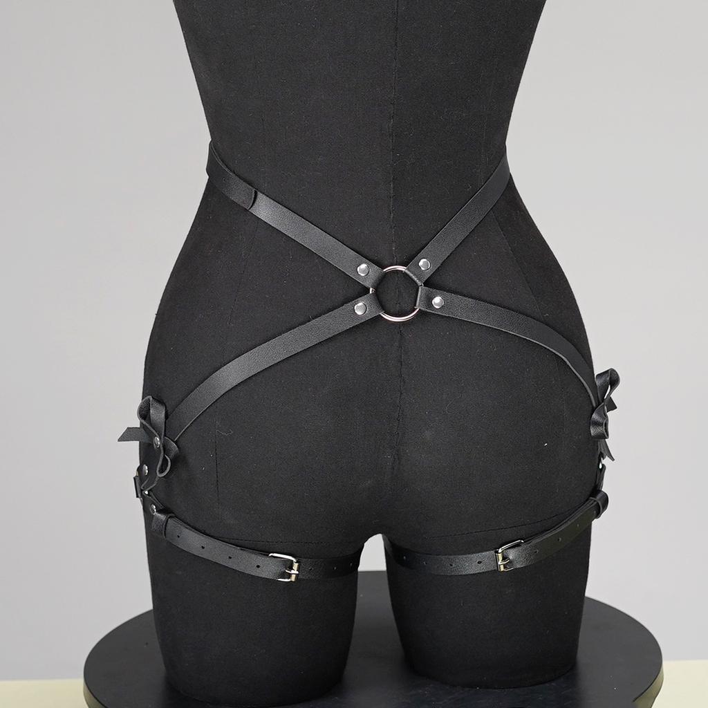 "кожаные портупеи на ноги для женщин модная портупея на ноги кожаные аксессуары на Хэллоуин ремень регулируемый   "