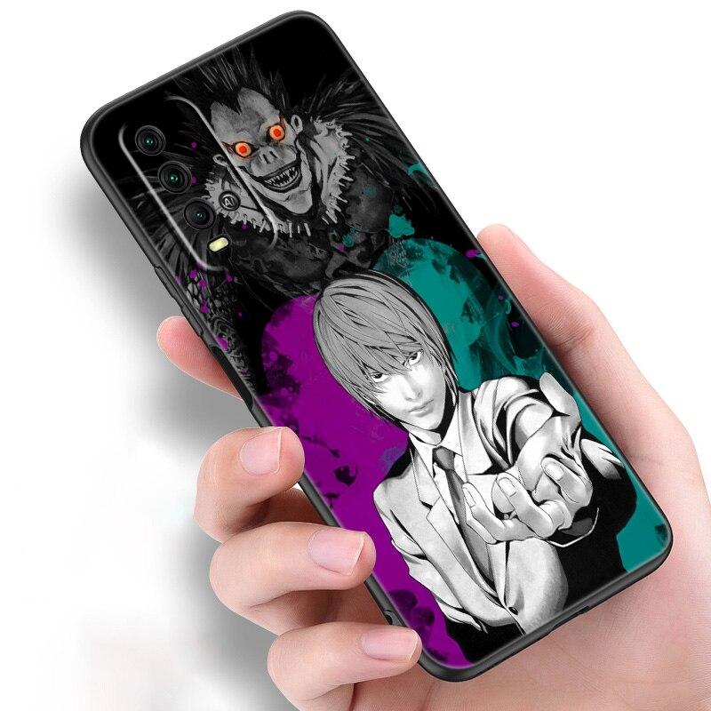 Силиконовый чехол для телефона с аниме Манга Death Note Ryuk для Xiaomi Redmi Note 11 10 9 8 Pro 11T 10T 10S 9S 8T 9 9A 9C 9T, черный чехол