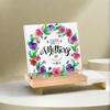 Romantic Mom Tabletop Sign Acrylic Love Flowers Ornament Mother's Day Desktop Sign  Studio Desk