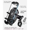 Anti-Theft Motorcycle Phone Mount with 15W Wireless Charger And 30W USB-C Charger for iPhone And Android Phones Handlebar Holder
