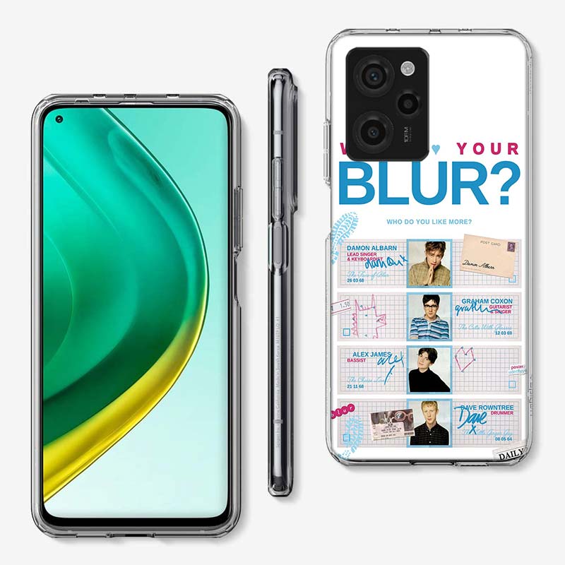 Чехол для телефона Blur Band Cover для Xiaomi Poco M8 M7 M6 M4 M3 X7 X6 X4 Pro F7 Ultra M5S Mi 14 14T 15 15T 12T 10T Pro 12S 12 11 Lite